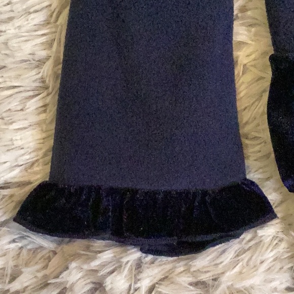 GOODLAD GIRLS NAVY VELVET RUFFLE HAT & COAT SET SZ. 3T - Picture 8 of 11